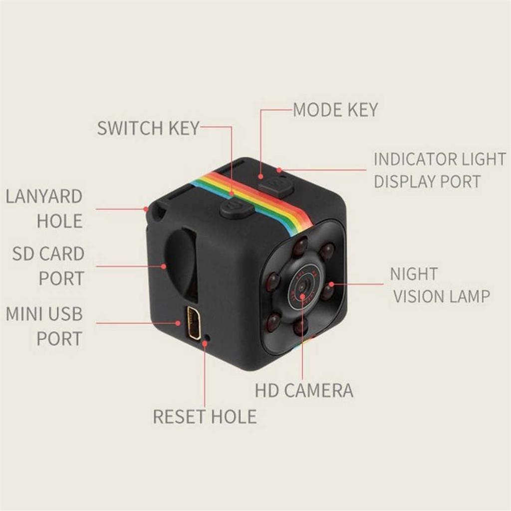 4X SQ11 720P Mini Car Hidden DV DVR Camera Cam IR Black