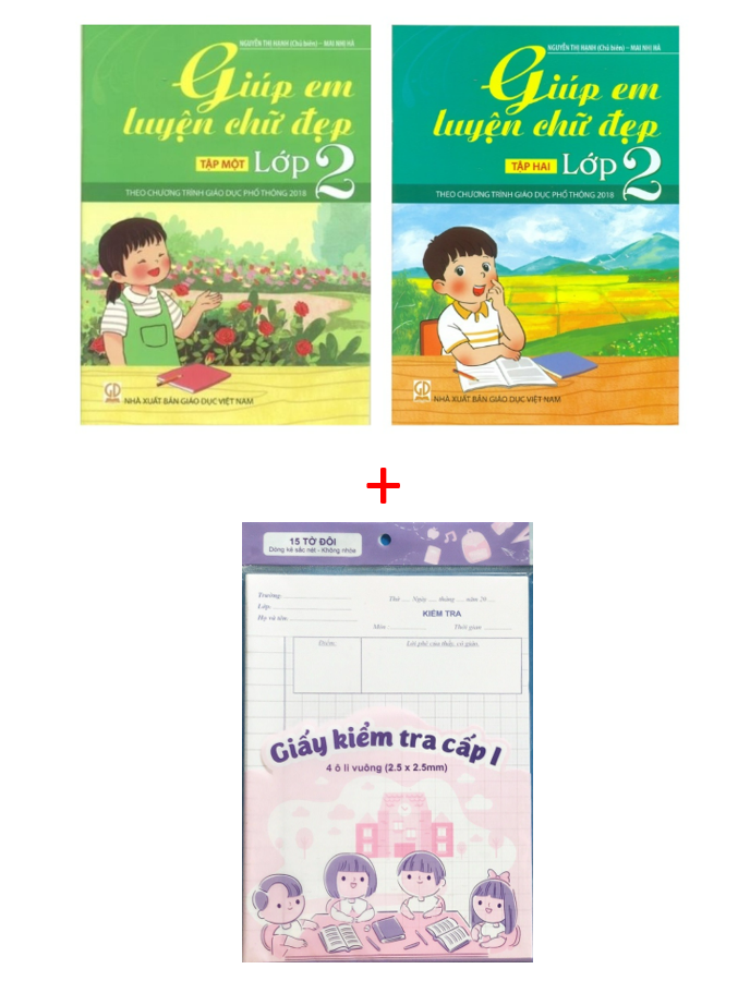 Sách - Combo Giúp em luyện chữ đẹp lớp 2  - Theo chương trình giáo dục phổ thông 2018