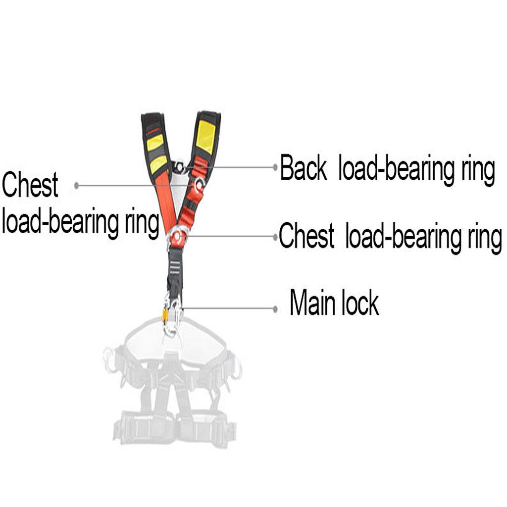 Tree Carving Rock Climbing Safety Shoulder Strap For Seat Harness Equipment