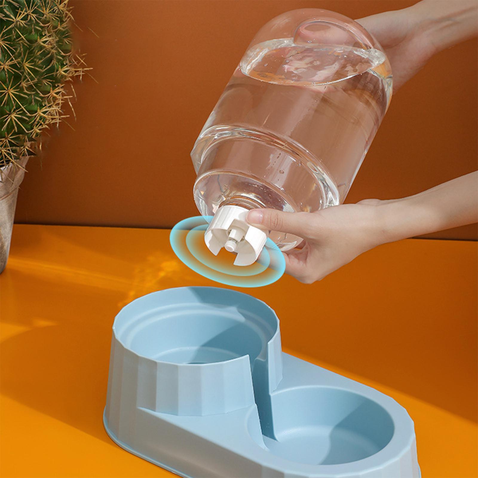 Automatic Pet Feeder Food Bowls Water Food Dispenser Dish Food Feeder for Kitty Bunny