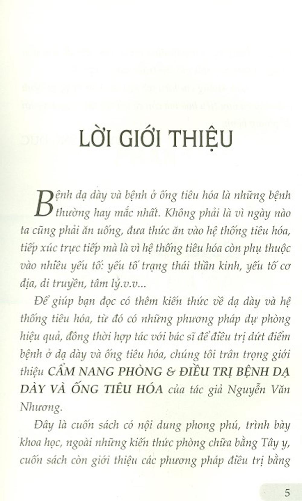 Sách Cẩm Nang Phòng &amp; Điều Trị - Bệnh Dạ Dày &amp; Ống Tiêu Hóa