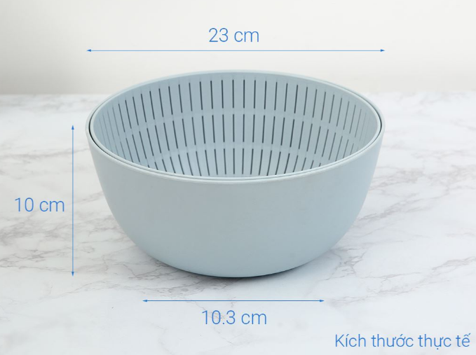 Bộ thau rổ đa năng inochi 23cm