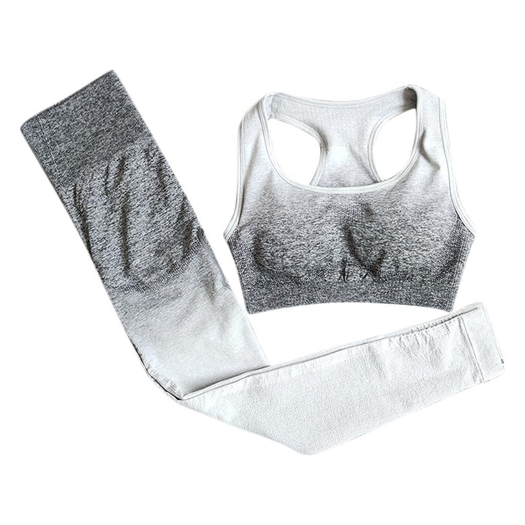 Women 2 Pieces Tracksuit Sports Bra Legging Pants Yoga Set Outfit
