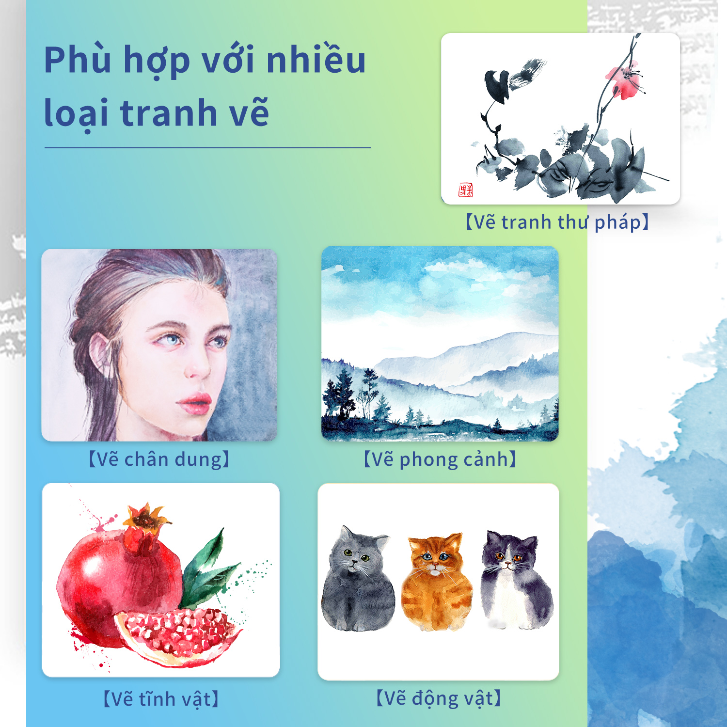 Màu Nước Dạng Tuýp Deli - 12 Màu/18 Màu/24 Màu - 73850 / 73851 / 73852