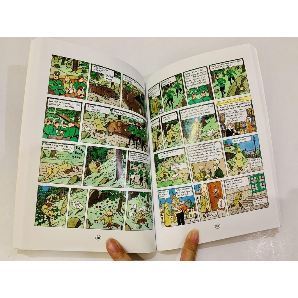 Tintin bộ 8q nhập màu bìa cứng boxset