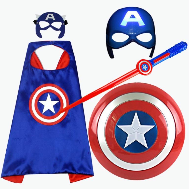 Bộ đồ chơi Hóa Trang Marvel Nhân Vật Đội Trưởng Mỹ Độc Đáo Cho Ngày Halloween,sinh nhật