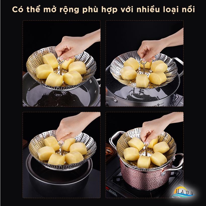 Xửng Hấp Inox 16cm 14cm Nồi Cơm Điện Xôi Bánh Bao Cao Cấp Đạt Chất Lượng Đức HADU