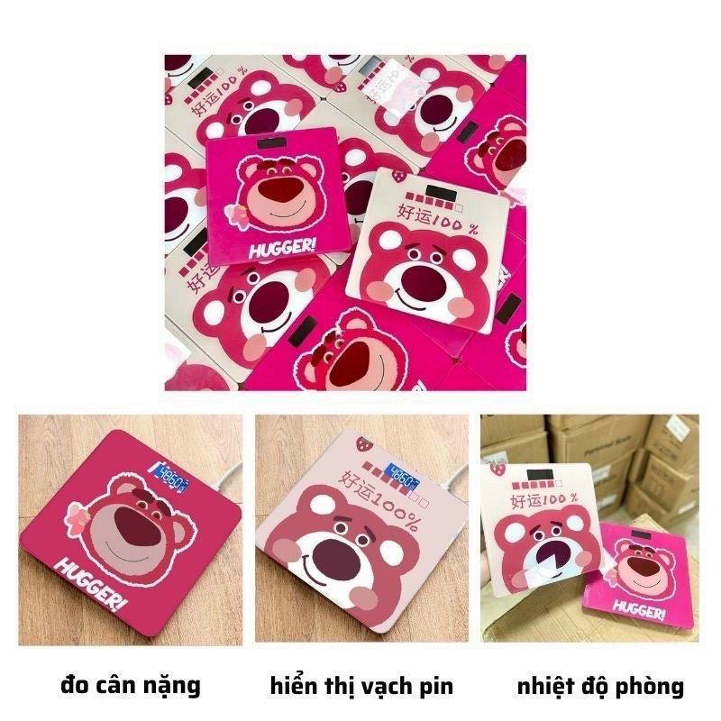 Cân Điện Tử Sức Khỏe Hình Gấu Dâu Lotso Cute