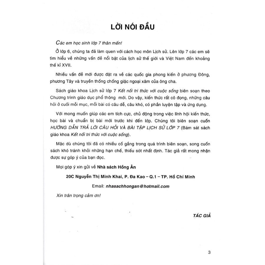 Sách - Hướng Dẫn Trả Lời Câu Hỏi Và Bài Tập Lịch Sử Lớp 7