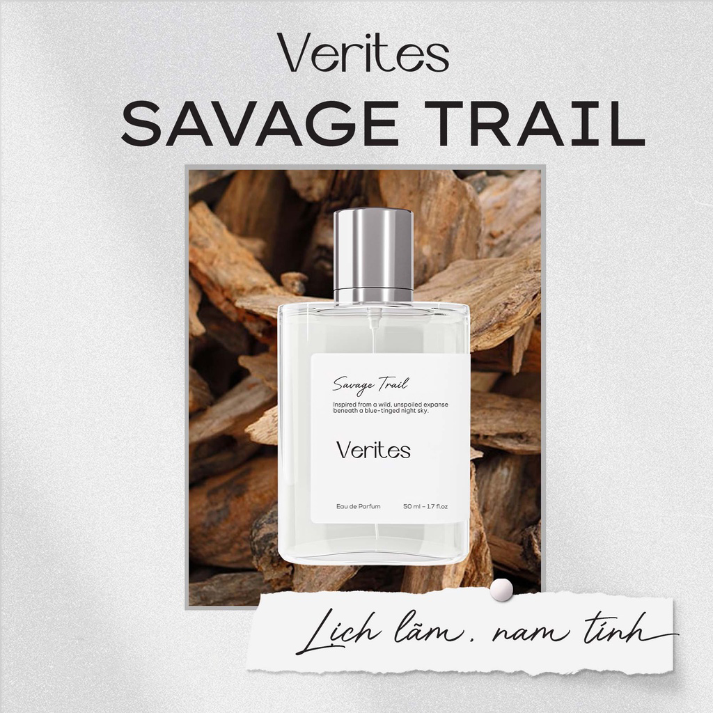 Nước hoa nam Verites Savage Trail Inspired by Dior Sauvage 50ml