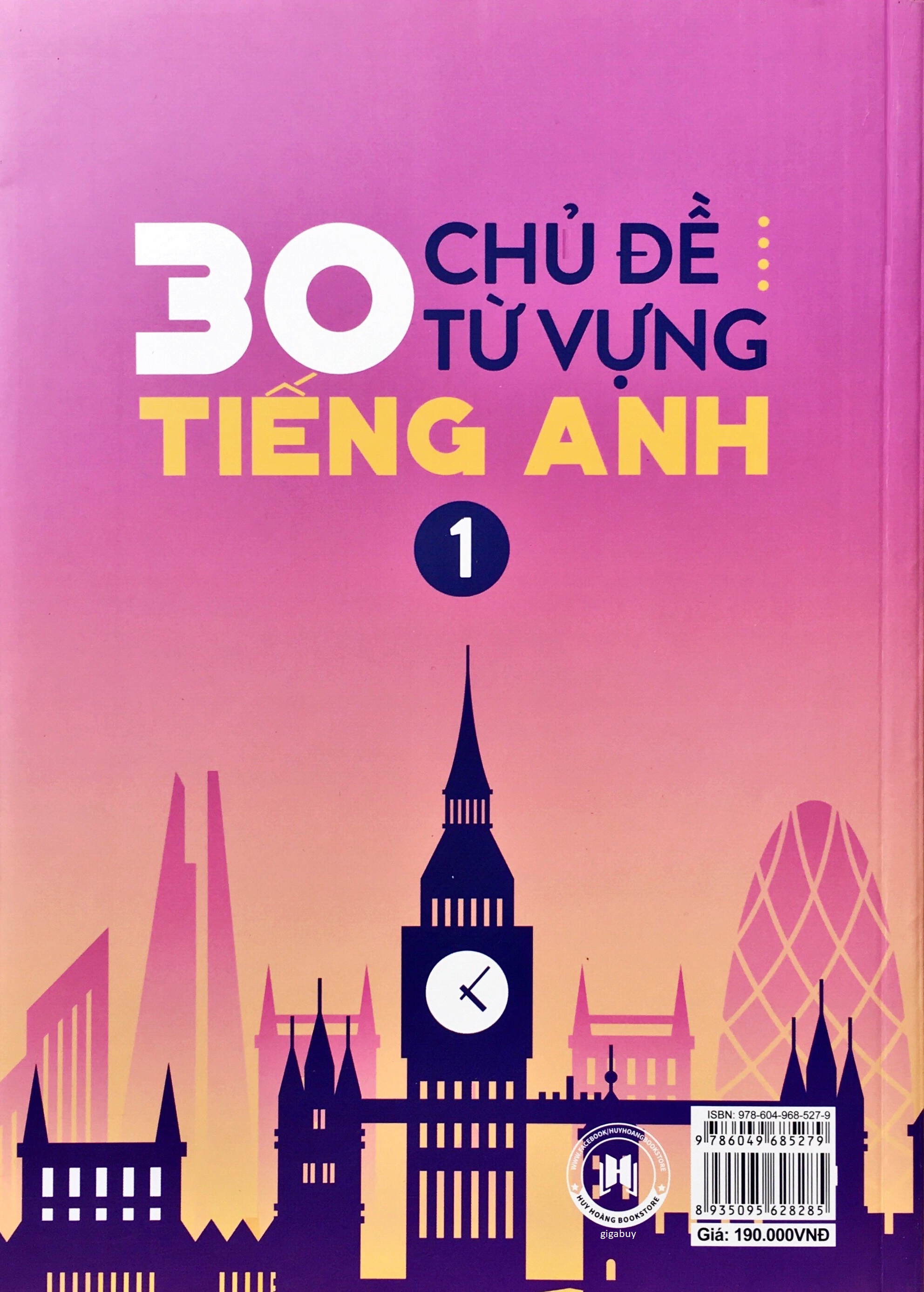 30 Chủ Đề Từ Vựng Tiếng Anh - Tập 1 (Trang Anh) - Tặng Kèm Sổ Tay Mini Siêu Dễ Thương