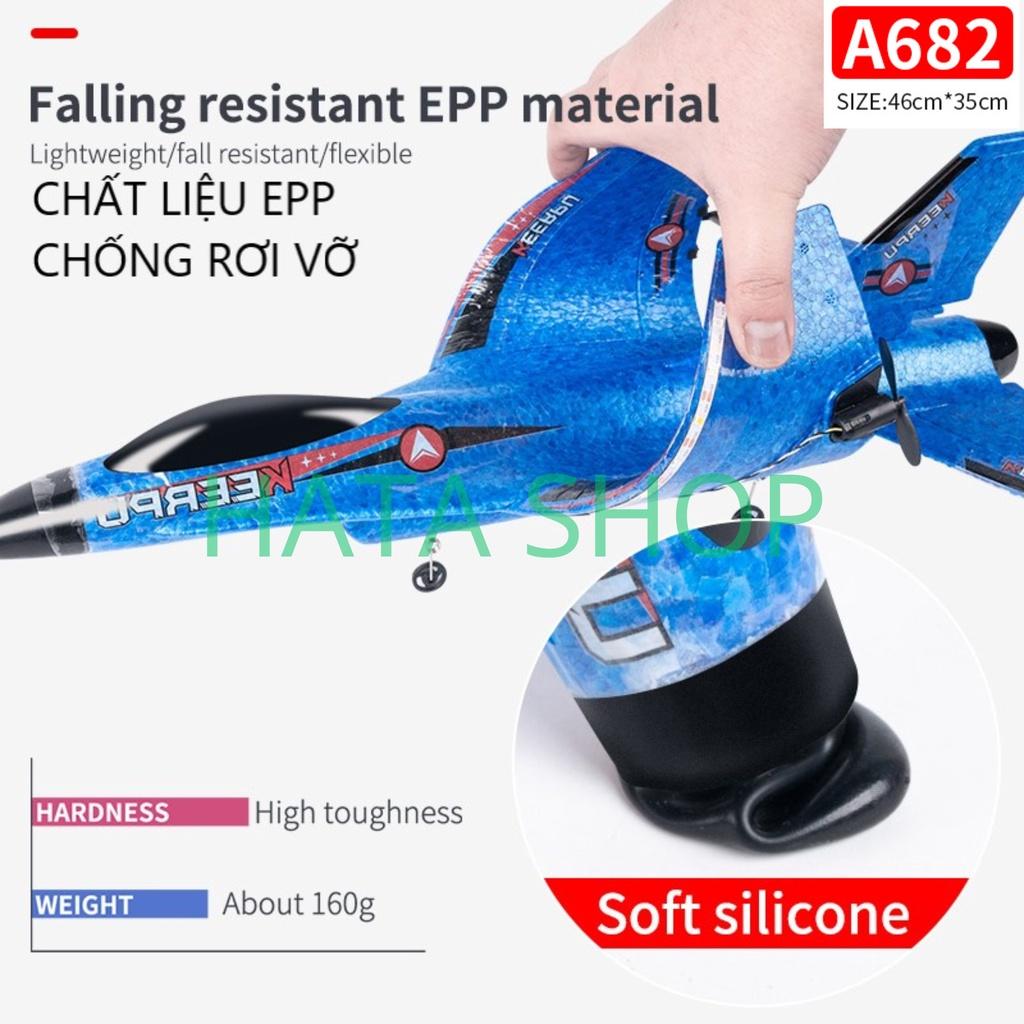 Máy Bay Điều Khiển Từ Xa A682 Bản 2 Pin Sạc Bay Xa 600m Size Lớn 46cm