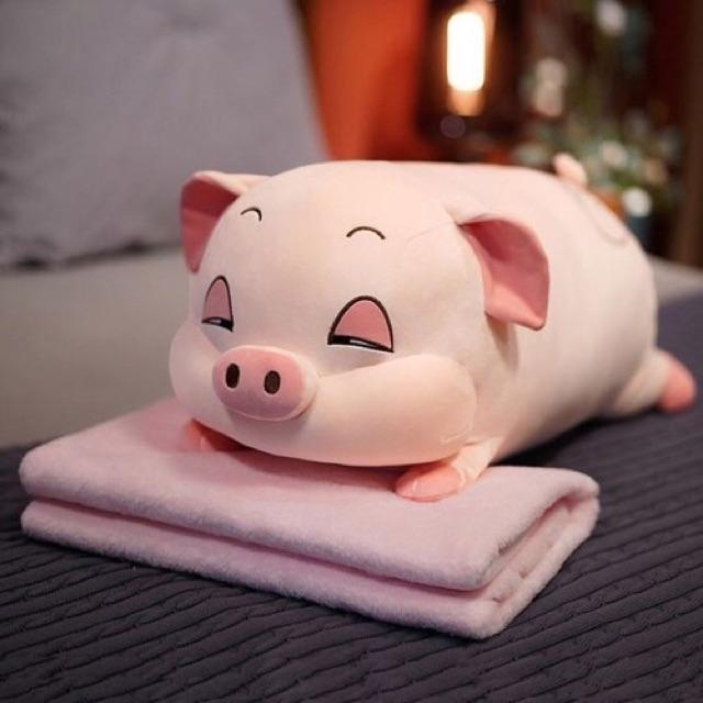 BỘ CHĂN GỐI HÌNH HEO SIÊU ĐÁNG YÊU VÀ MỀM MỊN