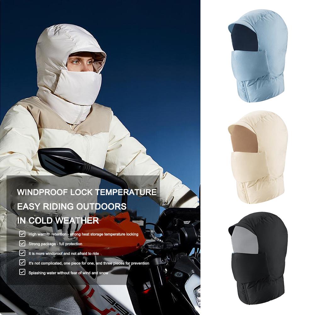 Ski mặt nạ mũ khăn quàng cổ Velvet Mũ mùa đông Bảo vệ Windproof Full Face Vỏ cổ ấm hơn Ski Cap Banie Balaclava giữ ấm Color: Army Green Fleece