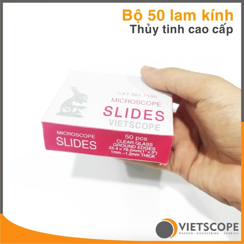 Bộ 50 lam kính thủy tinh dành cho kính hiển vi - Microscope Slides chất lượng cao