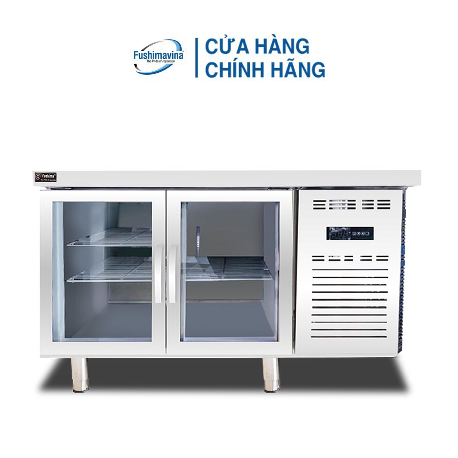 [CỬA HÀNG CHÍNH HÃNG] Tủ Bàn Mát Cánh Kính 1m5 Lạnh Trực Tiếp