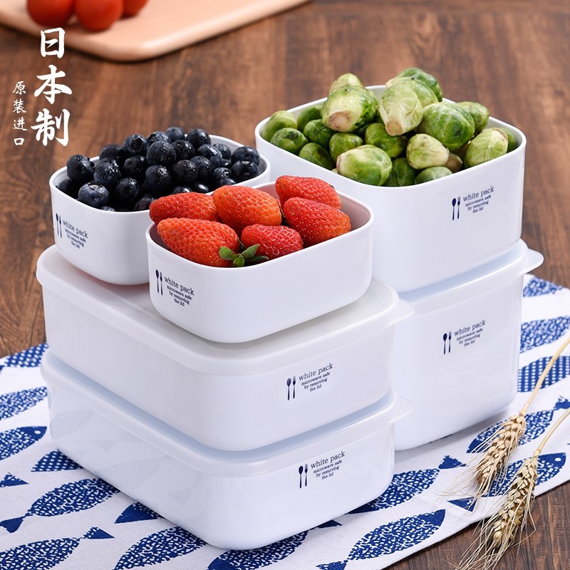 Hộp đựng thực phẩm chữ nhật Nakaya White Pack hàng nội địa Nhật Bản - Made in Japan