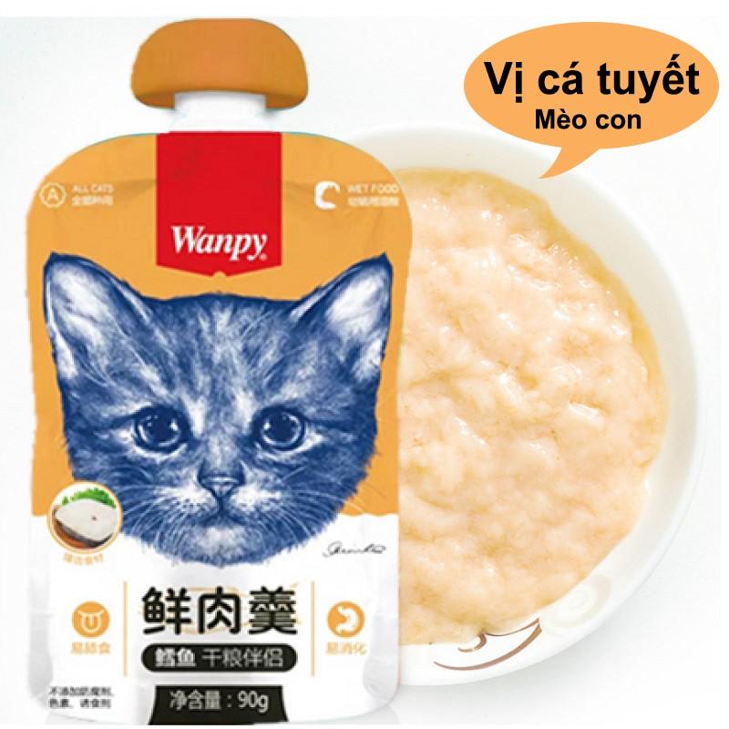 Súp thưởng cho mèo Wanpy tuýp 90gr có nắp vặn