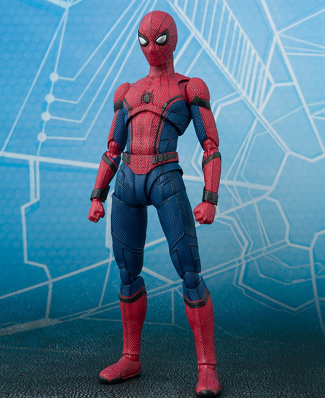 Mô Hình Khớp Phim Marvel Spiderman người nhện balo 15cm