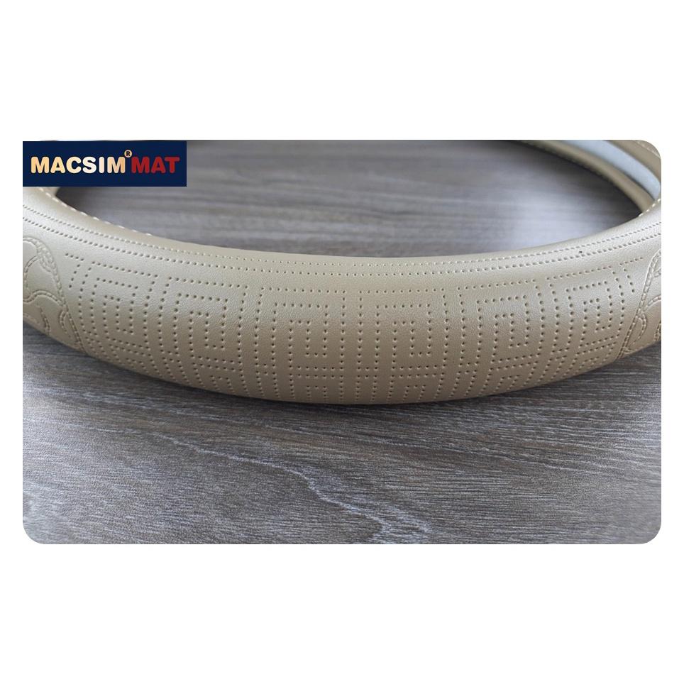 Bọc vô lăng cao cấp Macsim mã L620 mới chất liệu da thật - Khâu tay 100% size M phù hợp các loại xe