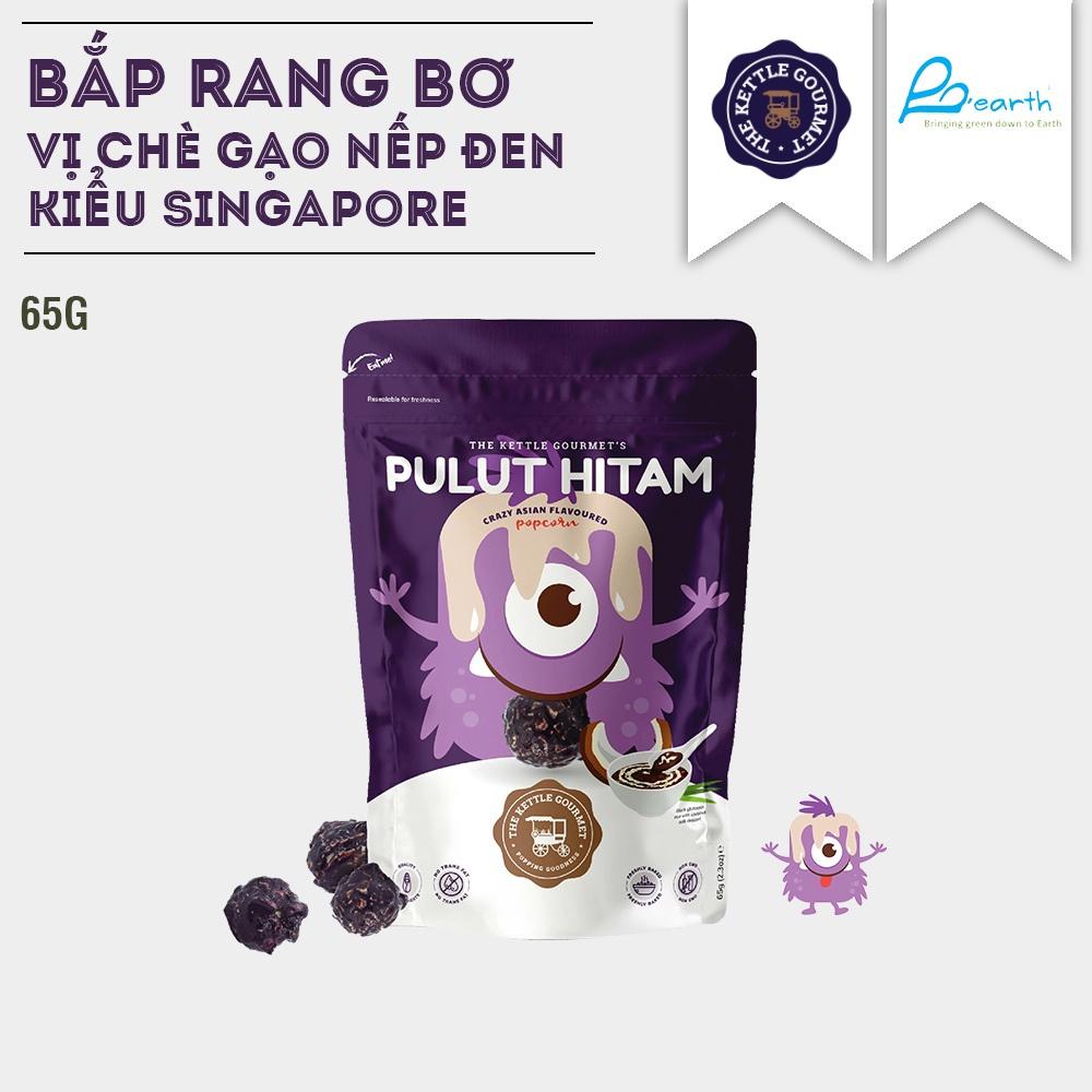 BẮP RANG BƠ VỊ CHÈ GẠO NẾP ĐEN KIỂU SINGAPORE THƯƠNG HIỆU THE KETTLE GOURMET - PULUT HITAM POPCORN 65G / BỊCH