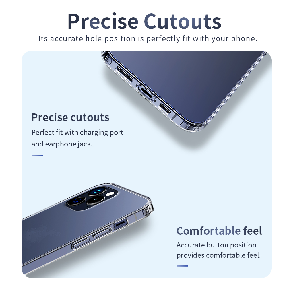Ốp lưng chống sốc trong suốt cho iPhone 13 Pro (6.1 inch) hiệu Rock Space Protective Case siêu mỏng 1.5mm độ trong tuyệt đối, chống trầy xước, chống ố vàng, tản nhiệt tốt - hàng nhập khẩu