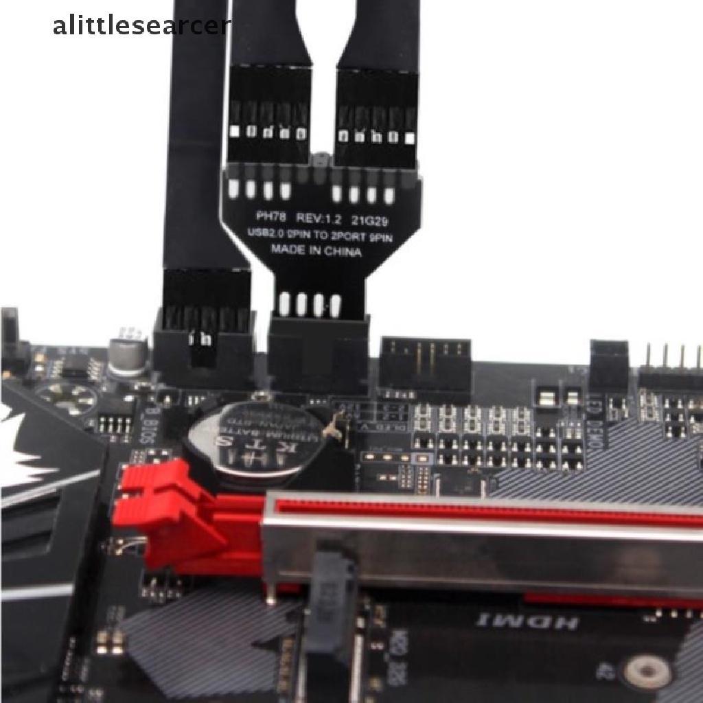 9-Pin USB HUB Header USB 2.0 9 pin Connector Adapter for RGB Splitter .