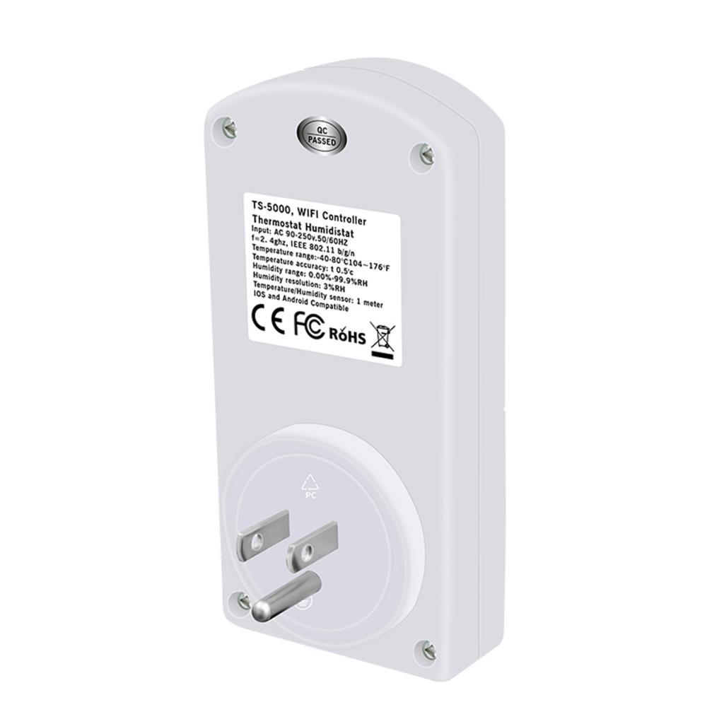 TS-5000 Không Dây Nhiệt Độ Độ Ẩm ỨNG DỤNG Điều Khiển từ xa Thời Gian Ổ Cắm