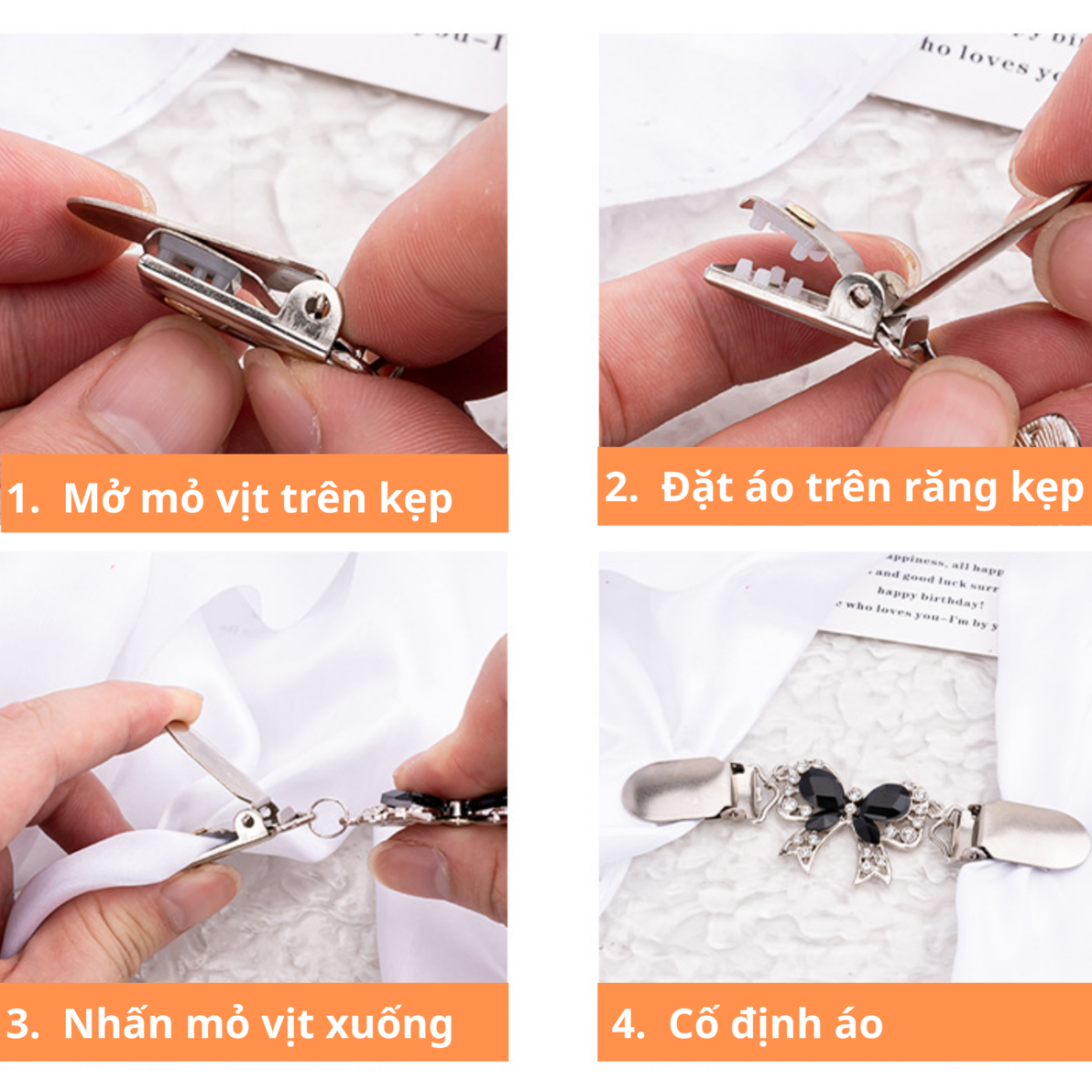 Kẹp Khăn Choàng Cổ, Áo Len, Cố Định Chống Tuột Cardigan Thu Nhỏ Vòng Eo Váy Bằng Kim Loại Hình Nơ