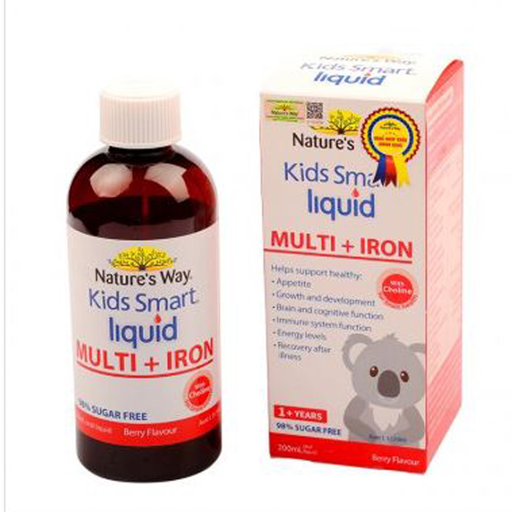 Nature's Way Kids Smart Liquid Multi+Iron - Thực phẩm bảo vệ sức khỏe