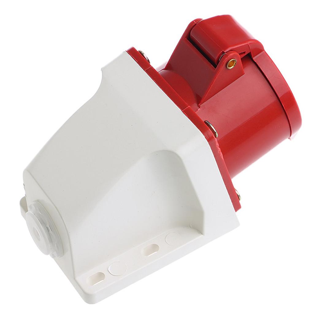 Waterproof 3P+N+E Industrial Plug Socket AC 380-415V 16A Amp IP67 5-Pin