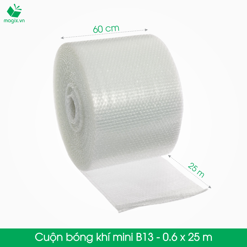 B13 - Khổ 60 cm x 25 (m) - Cuộn Bong Bóng Khí - Màng xốp hơi