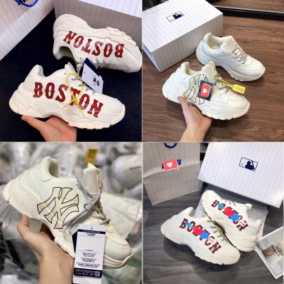 GIày Thể Thao Đế Độn,Giày Sneaker Ny chữ vàng và Boston chữ đỏ mới nhất,hót nhất