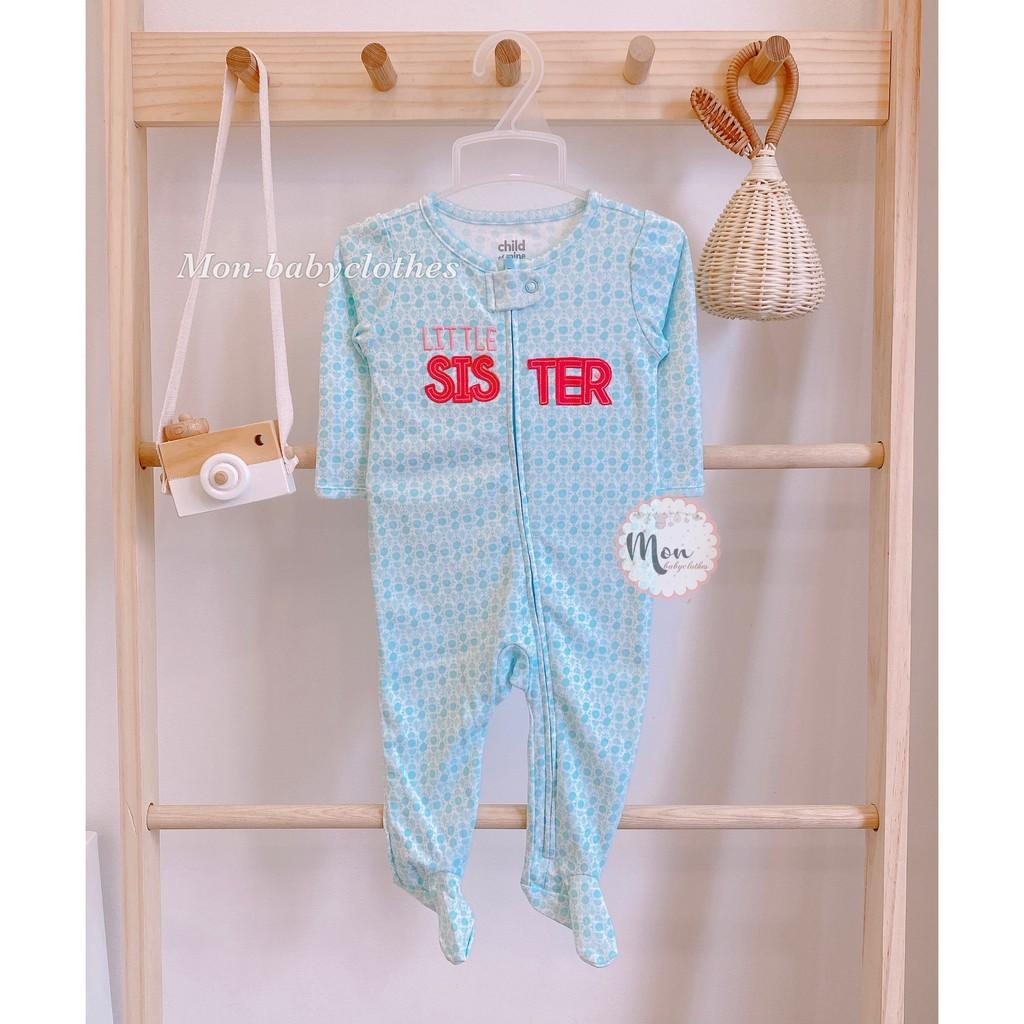 Body liền tất cotton - Sis ter xanh