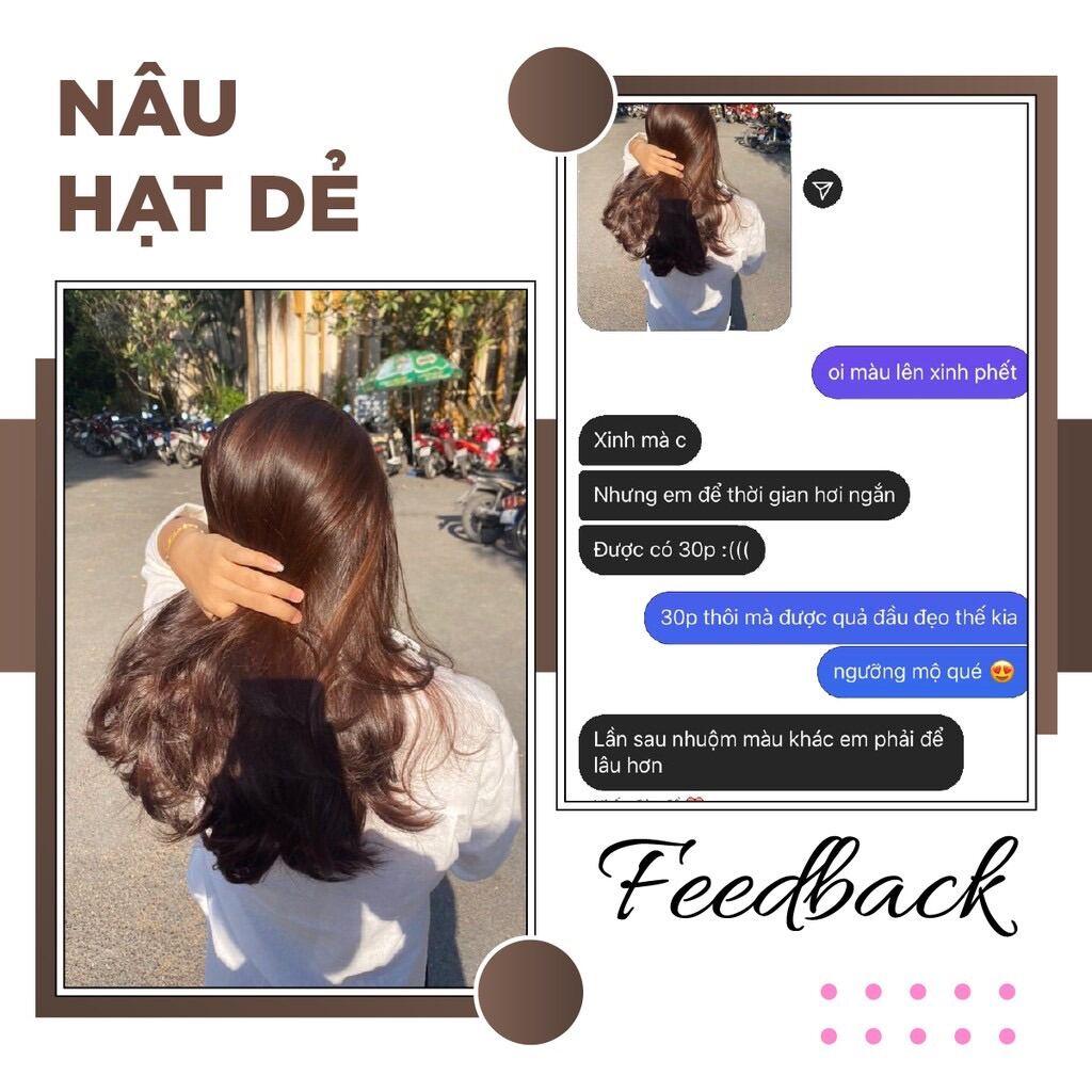 Thuốc Nhuộm Tóc Màu NÂU HẠT DẺ Không Tẩy