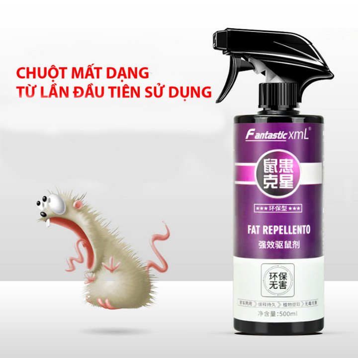 Bình Xịt Đuổi Chuột Fantastic XmL️ Dùng Để Chống Chuột Vào Khoang Máy Ô tô - Home and Garden