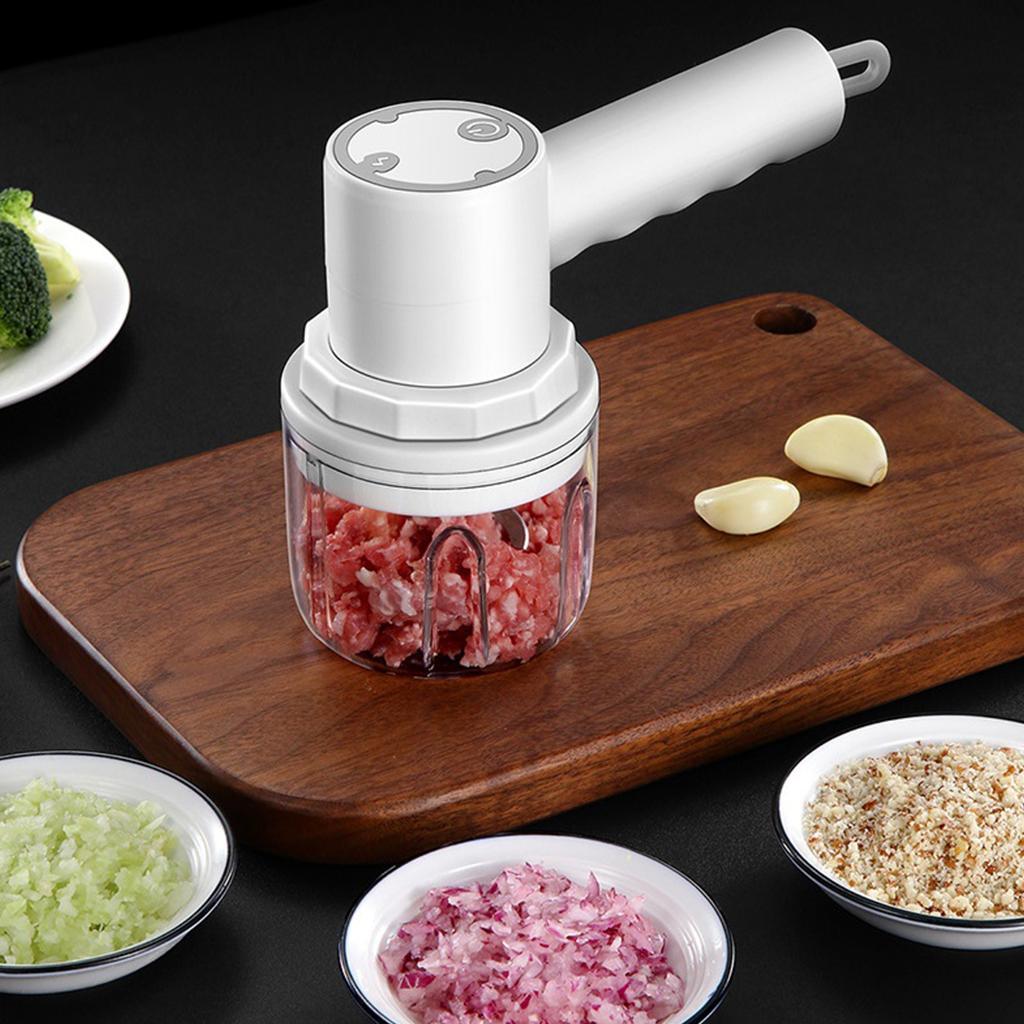 3 in 1 Electric Garlic Chopper Egg Whisk for Peanut  Shredder