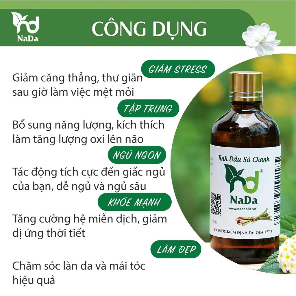 Combo 7 chai tinh dầu Nada thiên nhiên nguyên chất, 10ml