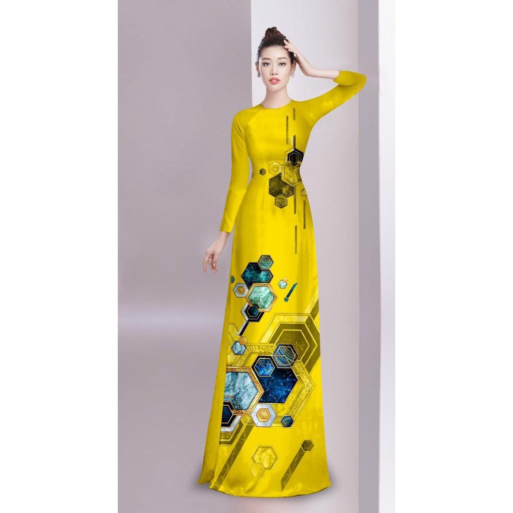 Áo Dài In 4D Họa Tiết Đẹp ( Không kèm quần) - QA00105