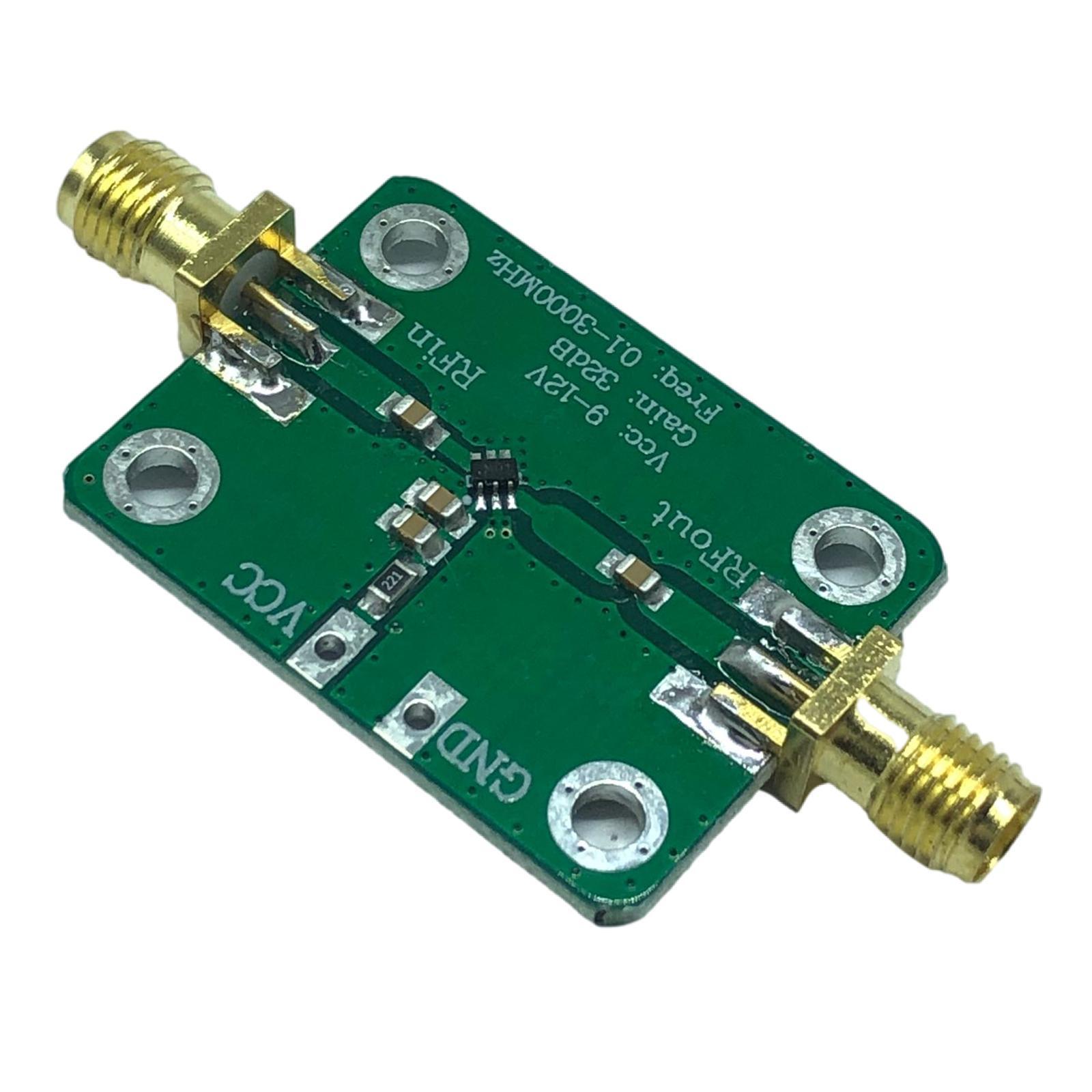 32dB RF Amplifier 0.1-3000MHz High Gain Low Noise Frequency Radio Signal Broadband Amplifier Module for FM Radios