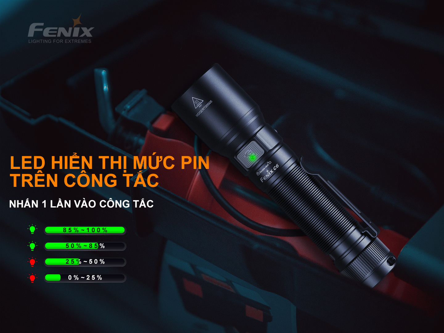 Đèn pin cầm tay FENIX C6 V3.0