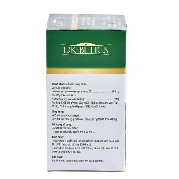 Viên uống tiểu đường DK Betics (Hộp 120 viên)