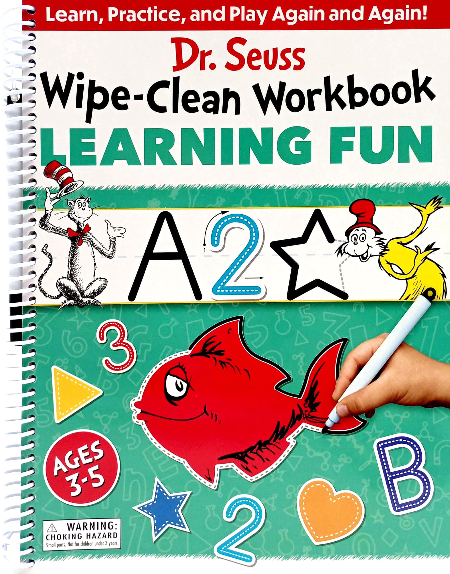 Dr. Seuss Wipe-Clean Workbook: Learning Fun: Activity Workbook For Ages 3-5 (Dr. Seuss Workbooks)