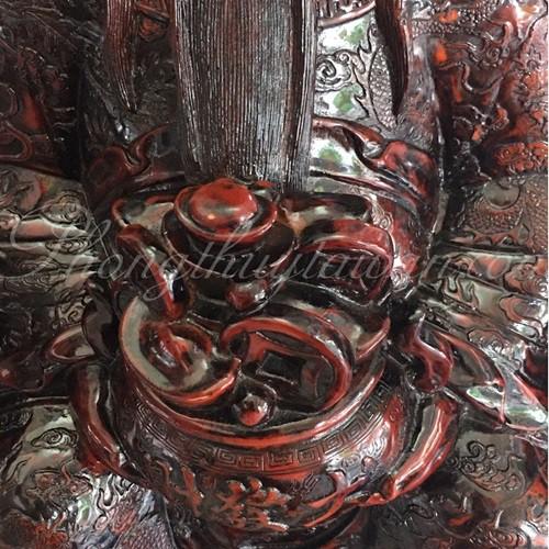 Tượng Thần Tài,Thần Tiền(cao 50cm) màu gỗ đẹp