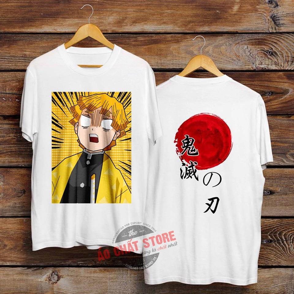 Áo Thun Agatsuma Zenitsu Siêu Độc | Áo Phông Thanh Gươm Quỷ Diệt KIMETSU NO YAIBA Tshirt KY2