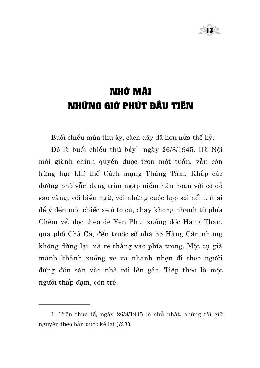 Thư ký Bác Hồ kể chuyện - bản in 2025