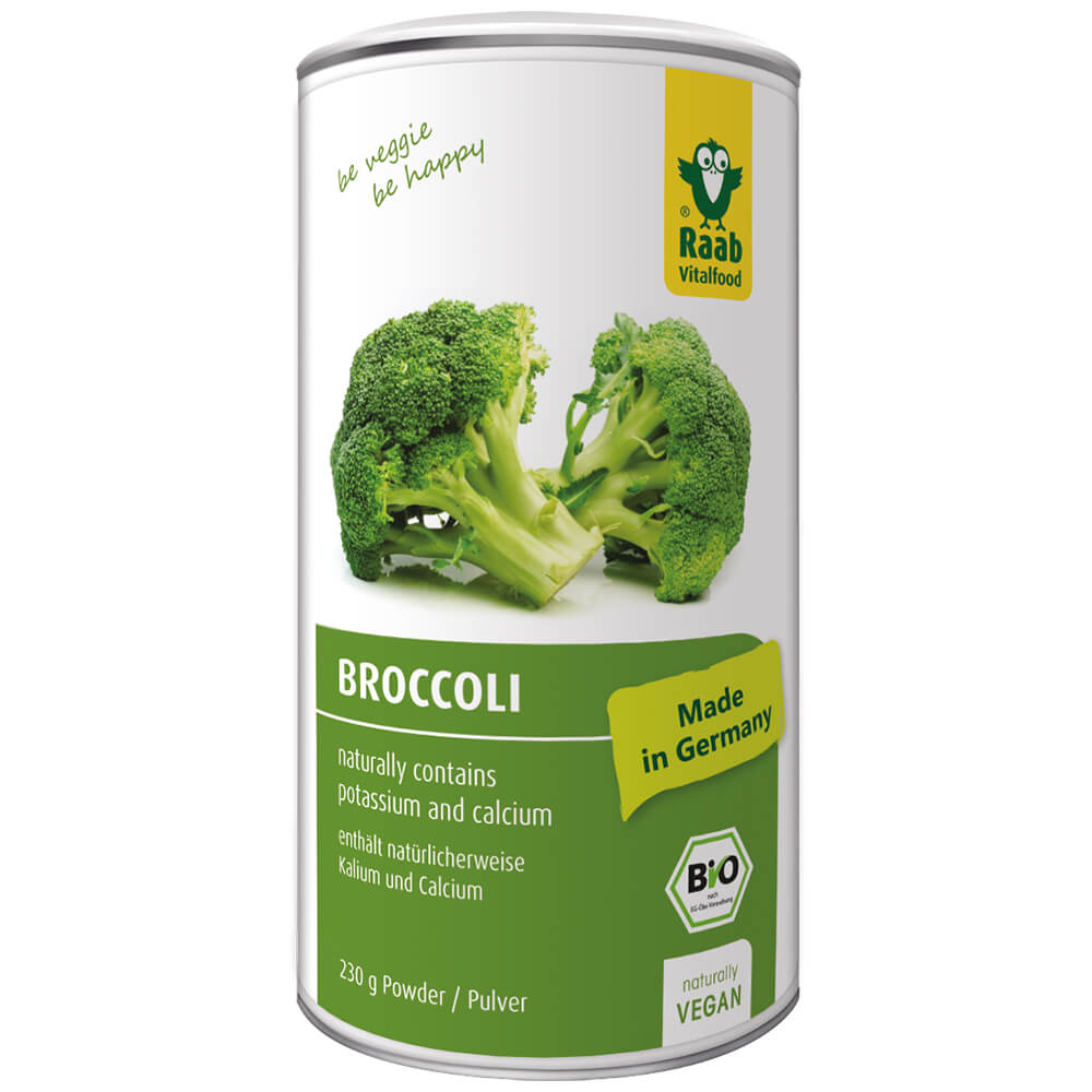 Bột bông cải xanh (súp lơ) hữu cơ Raab Vitalfood Broccoli Powder 230gr