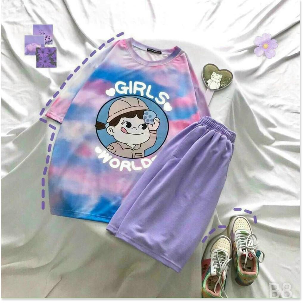 SET BỘ NỮ THUN COTTON,CHẤT LIỆU THOÁNG MÀU,HỌA TIẾT XINH XẮN LANA FASHION