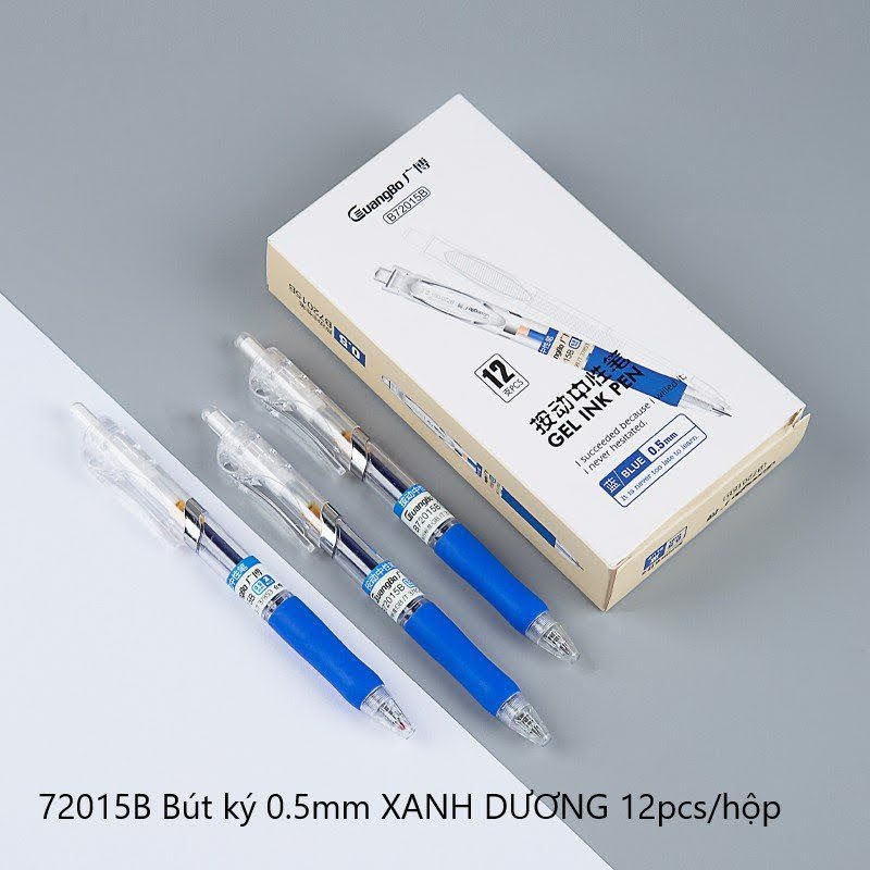 Hộp 12 Bút ký GuangBo mực xanh 0.5mm