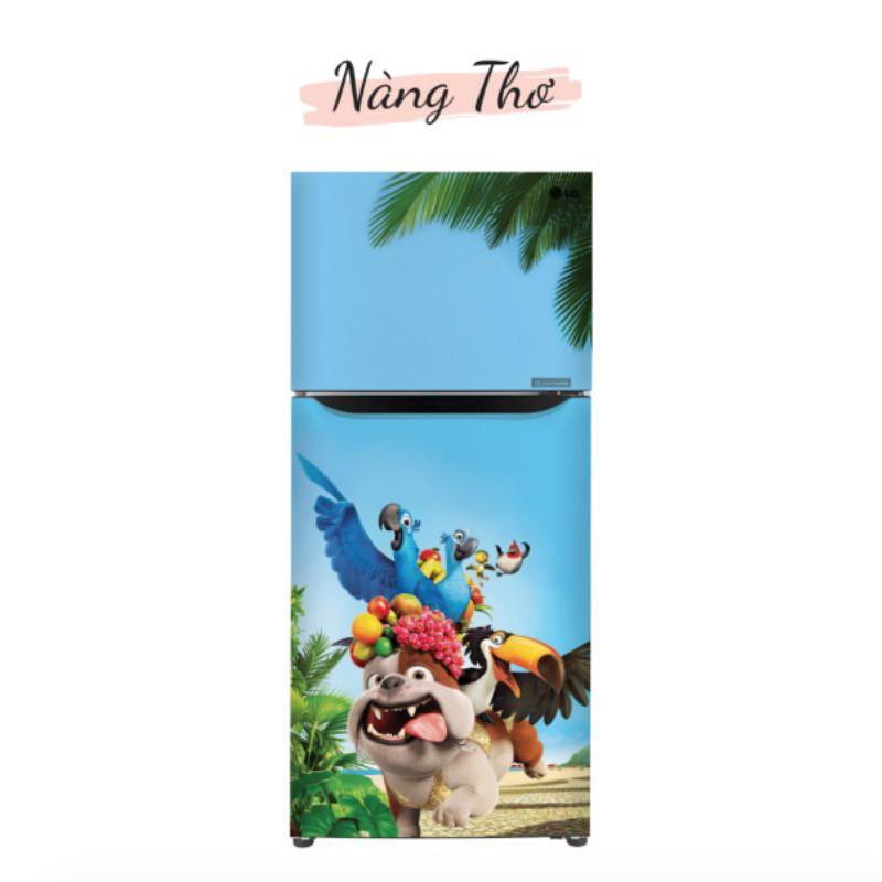 Decal dán tủ lạnh SIÊU NÉT